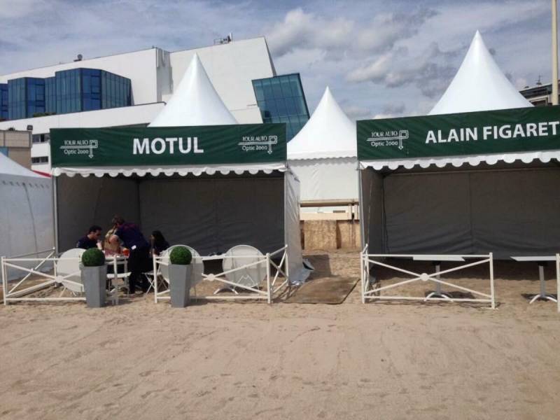 Location de tente pagodes pour le Tour Auto France à Cannes